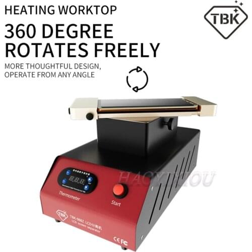 TBK 2021 built-in double pump vacuum separator, heating and separating the mobile phone LCD screen frame and oca glue removal