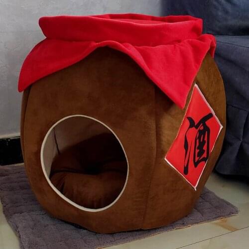 Pet Warm Bed For Small Puppy Dogs Mat Pet Dog Bed Kennel Puppy Bed Dog House Washable Dog Bed Winter Warm Houses For Puppy Dog