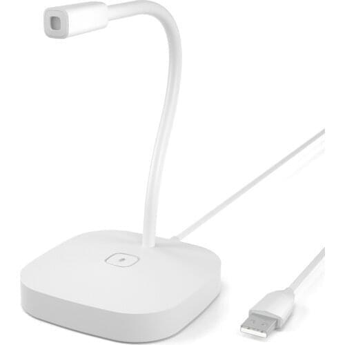 Muslady USB Computer Voice Microphone Conference Microphone Condenser Recording Mic Omnidirectional Pickup Adjustable Shaft G22