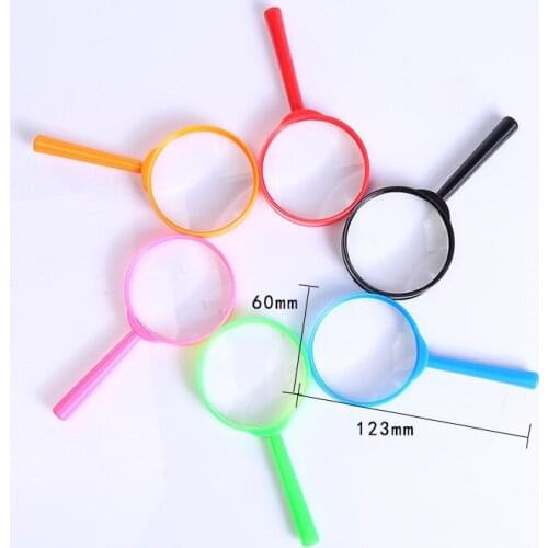60mm hand - held children 's magnifying glass acrylic high - definition early education educational toys