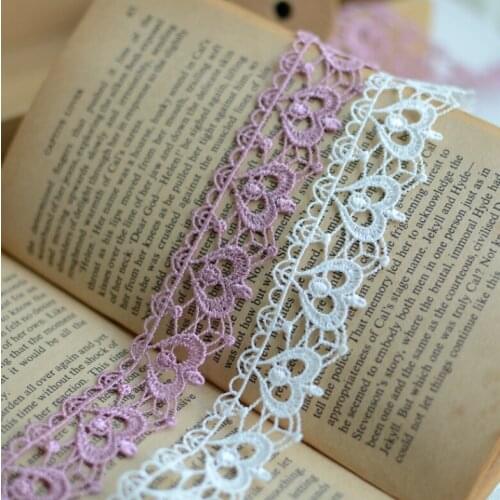 1 Meter Width 2.8cm Exquisite White Lace Fabric Handicrafts Embroidered Lace Trim Ribbon For Cheongsam Dress DIY Sewing Supplies