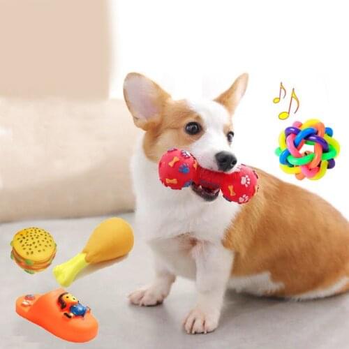 1pcs Squeaky Pet Dog Ball Toys for Small Dogs Rubber Chew Puppy Toy Dog Stuff Dogs Toys Pets