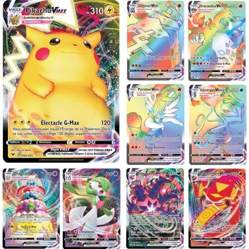 300 Pcs French Version Language Pokemons GX Cards Game TAG TEAM VMAX Battle Carte Trading Children Toy