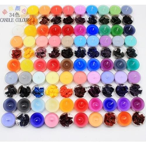 34 Colors 5g DIY Candle Dye Making Wax Dye scented candle Pigments Dye paraffin soy wax dye Handmade Soap Candle Making XJ03