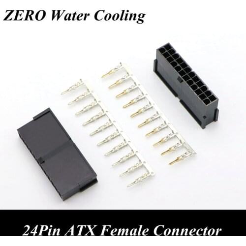 4.2mm 5559 CPU 24Pin ATX Female Connector with 25pcs Terminal Pins for PC Modding