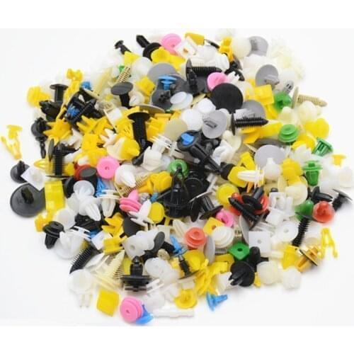 50/100/200/500/1000PCS Mixed Automotive Plastic Rivet Car Fender Bumper Trim Push Pin Clips Car Fastener Rivet Door Panel Liner