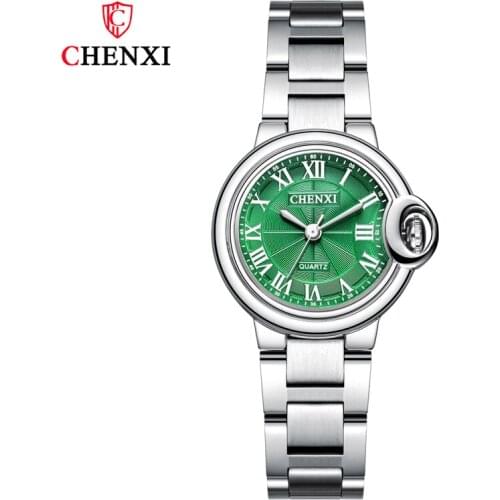 Watch For Women Fashion CHENXI Silver Bracelet Watch Women Quartz Clock 4 Colors Ladies Watch Relogio Feminino Zegarek Damski