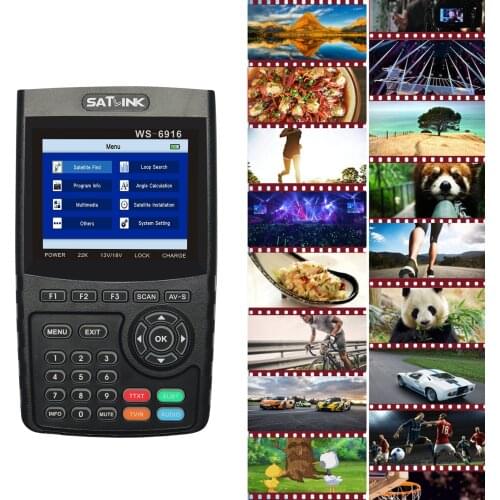 Digital Satellite Finder Meter HD Digital Satellite TV Finder Digital Satellite Signal Finder Meter with Carrying Pouch Strap