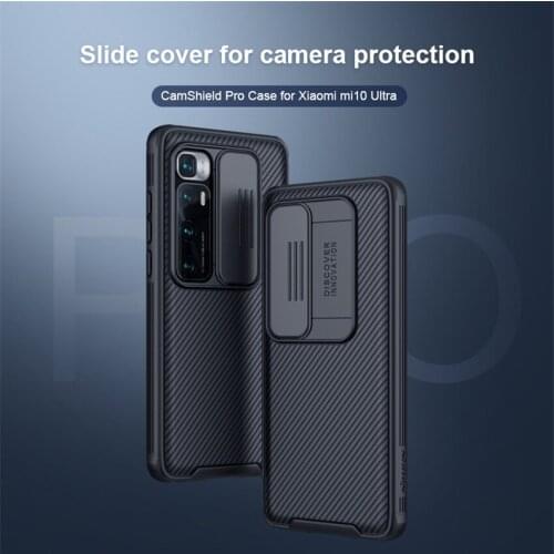 For Xiaomi mi 10 Ultra Case NILLKIN Slide Camera Protection Cases For Xiaomi mi 10 Ultra Anti-skid Camshield