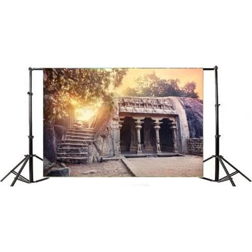 Photography Backdrop European Ancient Castle Sunshine Nature