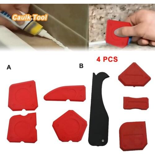 Sealant Spatula Caulking Tool Kit Joint Silicone Grout Remover Silicone Scraper 4pcs Best Selling Dropshipping