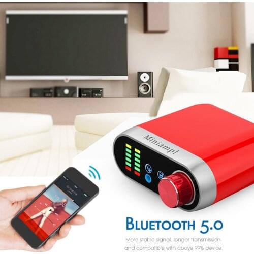 Compact Bluetooth 5.0 2 Channel Amplifier Amp Home Speakers Stereo Amplifier Stereo System Receiver For Home Stereo