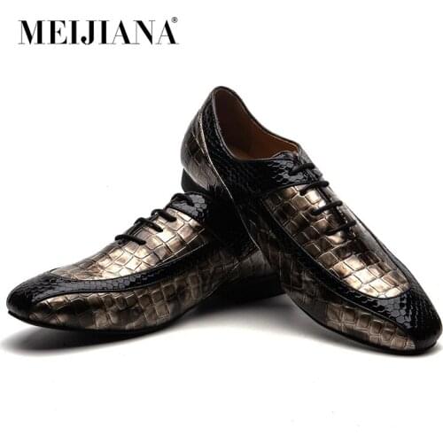 MEIJIANA mens Classic Business Loafers Shoes Dress Shoes Oxford Design Round Head Shoes Men Navy Patent Leather Men Loafers