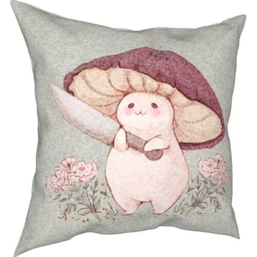 Let Me See What You Have Little Mushroom Pillowcase Printed Polyester Cushion Cover Decorations Pillow Case Cover Home 18