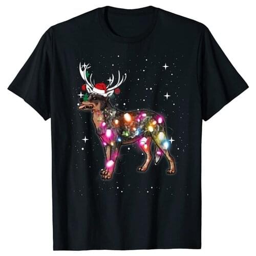 Christmas Lights Australian Cattle Dog Dog T-Shirt