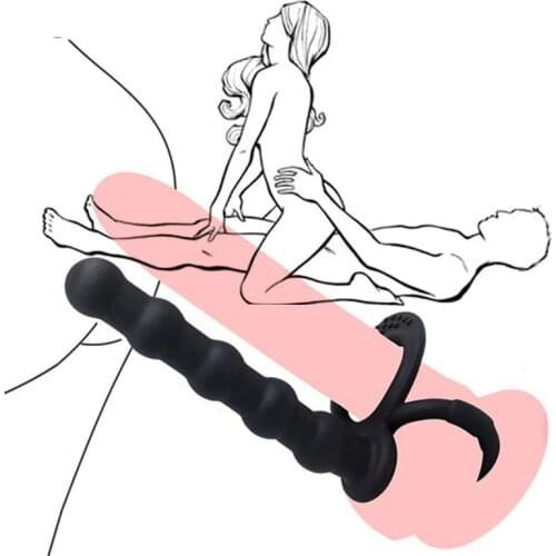 Sex Toy Anal Beads Double Penetration Strap on Dildo Silicone Anal Toy Butt Plug G Spot Vibrators Intimate Male Sex Toy