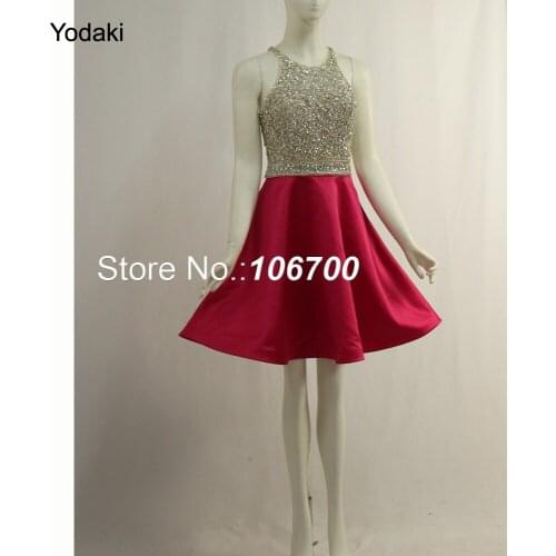 Sexy Backless Homecoming Dresses Hand Made Crystal Beaded Boat Neck Cap Sleeve Green Short Party Prom Gowns