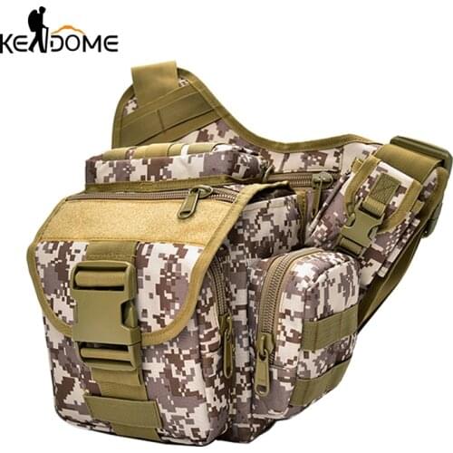 Tactical Camouflage Camera Pack Women Shoulder Messenger Bag Men Sports Army Bag Waterproof Nylon Saddle Bag Hunting Bag XA694WD