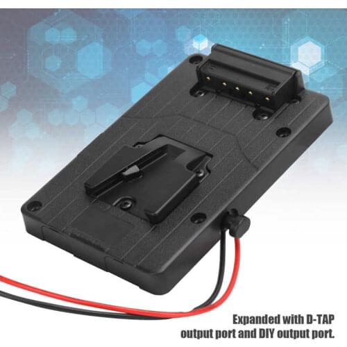 Mini V Mount V‑Lock D‑Tap Battery Back Pack Plate Adapter for Sony V Mount Battery DSLR Video Cameras