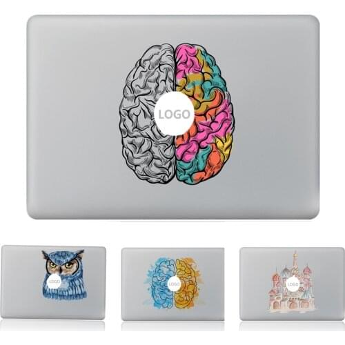 Left and right brain Dreamcatcher Vinyl Decal Laptop Sticker for macbook Pro Air 13 inch Cartoon laptop Skin shell for mac book