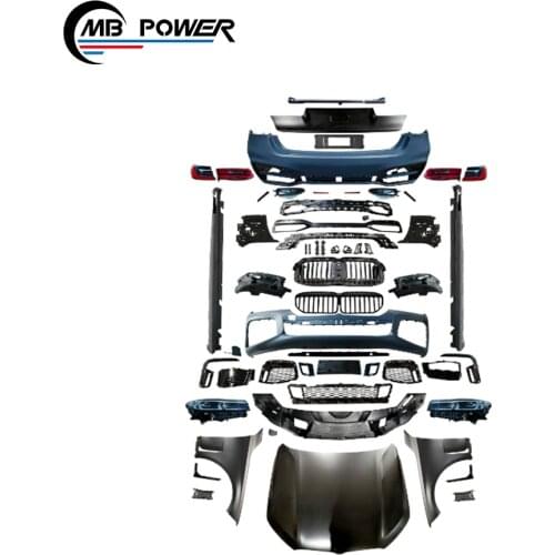 High quality 7 series full set bodykit fit for G11 G12 18year~ up grade to MT above hood head lamp front bumper bodykit