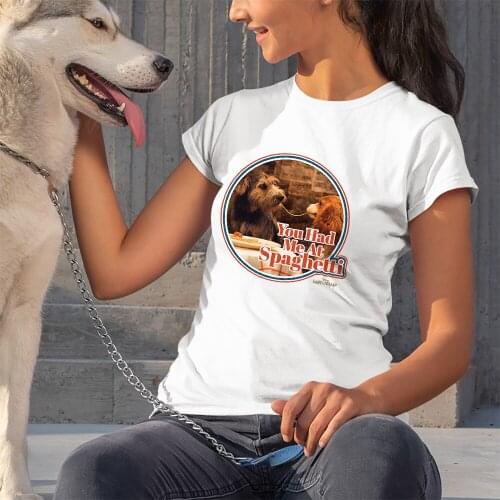 Lady And The Tramp Disney Women T-Shirts Summer New Products Outdoor Trend Comfortable T Shirt Female Short Sleeve Harajuku Cute