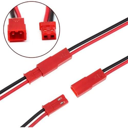 10Pcs/set 10-25CM SYP Terminal Line JST-2P Connector Plug Cable Male+Female For Toy Battery Connection Line