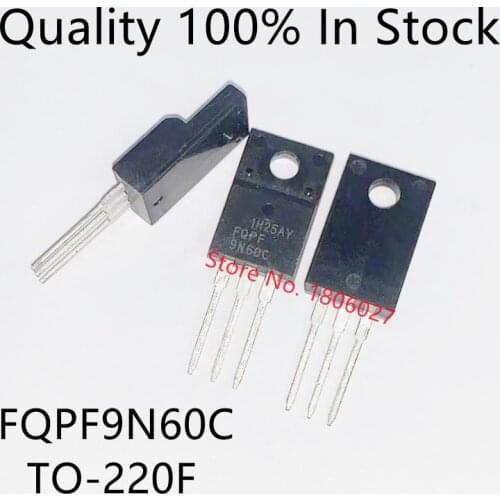 10pcs /LOT FQPF9N60C FQPF9N60 9N60 TO-220F 600V 9A