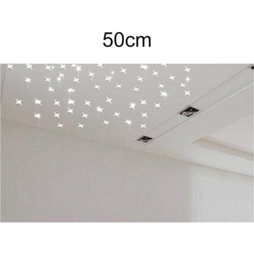 50Pcs Wall Stickers Geometric Shape Self-Adhesive Removable Star Shape Wall Decals for Bedroom
