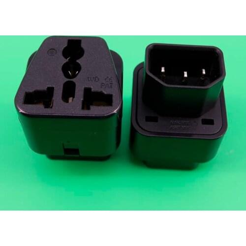 YuXi PDU UPS IEC C14 to Universal Female AU US UK EU C13 Socket Power Adapter AC