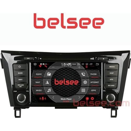 Belsee Android 10 Head Unit Auto Radio Autoradio Car Multimedia DVD for Nissan X-Trail Qashqai Rogue 2013 2014 2015 2016 2017
