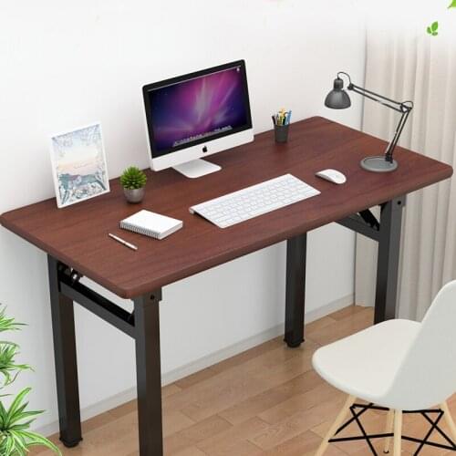 White computer desk Foldable home desktop game e-sports table anchor live simple computer desk game Internet cafe gaming desk