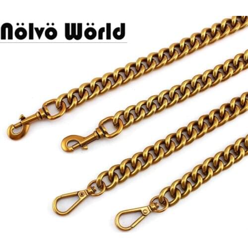 1-5 piece 60-130cm Aluminum Chain 17mm 5 colors Roller metal Thick light weight chain for hand bags long strap replace