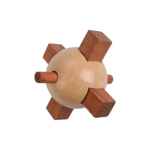 Torpedo-shaped IQ Wooden Brain Teaser Puzzle Game