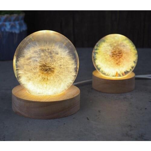 DIY Epoxy Resin Filler Crystal Ball Silicone Mold Dandelion Filling For Epoxy Resin Handmade Crafts Accessories Home Decorations