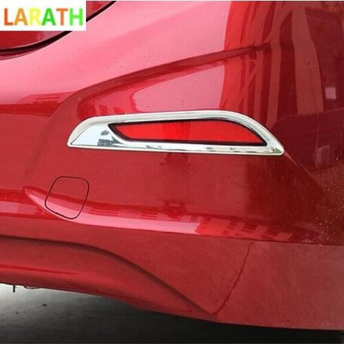 For Chevrolet Cruze 2016 2017 Holden Astra ABS Chrome Rear Tail Fog Lamp Light Cap Accessories Trim Car Styling 2pcs