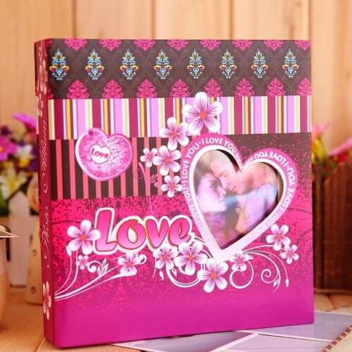 Interleaf Type Fits 120 Pcs 6" Fhoto Wedding Love foto Albums Scrapbooking Large Photography Album Scrapbook for Photos