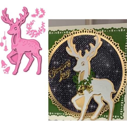 RUDOLPH THE REINDEER Metal Cutting Dies for DIY Scrapbooking Crafts Dies Cut Stencils Maker Photo Album Template Handmade 2021