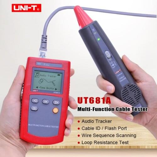 Multi-functional Network Tester Cable Finder set UNI-T UT681A with Loop Resistance Test and Wire Sequence Scanning