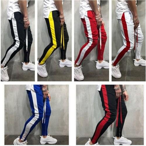 Men Compression Sports Trousers Outdoor Running Workout Pants Jogging Training Stretch Feet Sports Pants Gym Fitness Sportswear