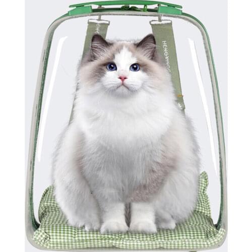 Cat Backpack 360° Panoramic Transparent Pet Bag Cat And Dog Backpack PVC Dog Bag Large Capacity Outing Portable Handbag