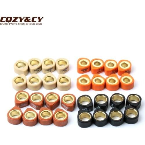 8PC Racing Quality Roller Weights 20x12mm 9g 11g 13g 15.5g for Yamaha 250 YP Majesty X-City X-Max 250cc 4-Stroke Engine