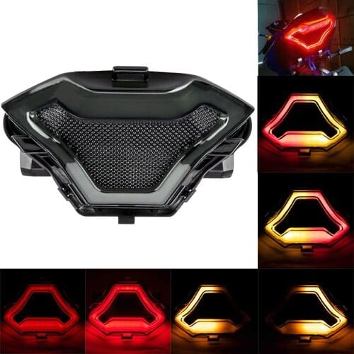 Motorcycle Tail Lamp Brake Light Motor Bike Modified Led Taillight Brake Turn Signal Lights for YAMAHA R3/R25/MT-03 07/25 LC150