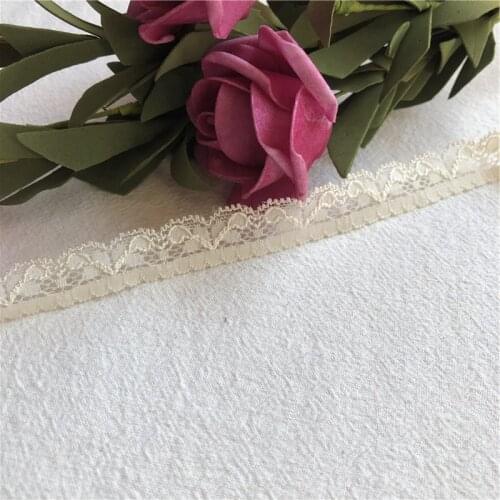 Yellow chaud 1.5cm Canary blanc coton broderie dentelle ruban bordure de tissu col couture bricolage guipure artisanat robe tiss