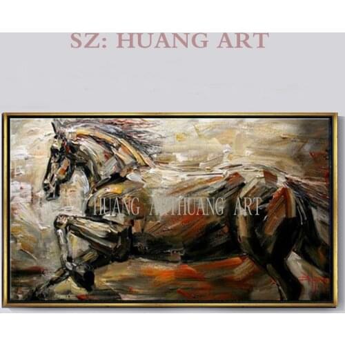 Animal Oil Paintings on Canvas Texture 3D Horse Paintings Modern Home Sitting living room Decor Abstract Artwork Picture Canvas