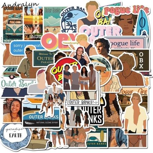 10/50Pcs American Classic TV Show Outer Banks Stickers Car Laptop Guitar Fridge Waterproof Graffiti Sticker Decal Kids Classic