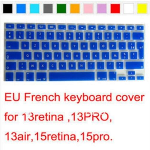 2pcs) EU French AZERTY Silicone Keyboard Cover Skin sticker for MacBook Pro air 13" 15" 17" High Quality MEAFO Original