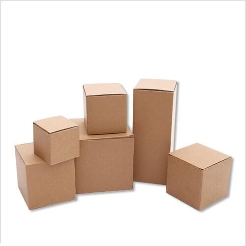 20pcs Kraft Corrugated Box Three-layer Hardened Box Large Carton Shipping Package Box