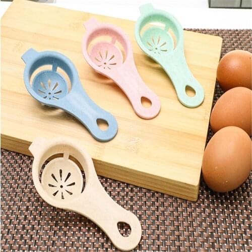 4 Colors DIY Egg Yolk White Separator Egg Divider Kitchen Cooking Egg Tools Filter Egg Separator Kitchen Gadgets Cooking Gadgets