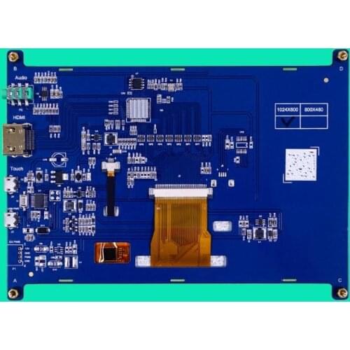 7 inch HDMI touch display audio and video and touch one screen 3.5mm audio output